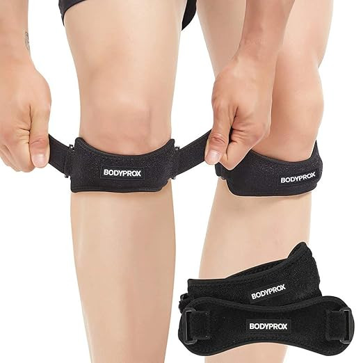 Bodyprox Patella Tendon Knee Strap 2 Pack, Knee Pain Relief Support Brace Hiking, Soccer, Basketb... | Amazon (US)