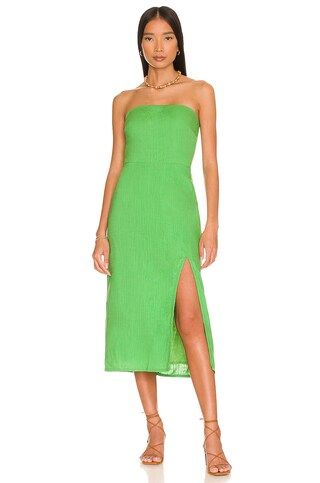 SNDYS Serena Midi Dress in Green from Revolve.com | Revolve Clothing (Global)