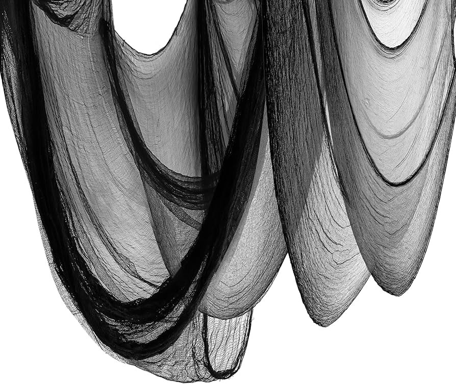 Halloween Black Creepy Cloth 315X87 inch Spooky Halloween Cloth Decor Halloween Creepy Gauze Clot... | Amazon (US)