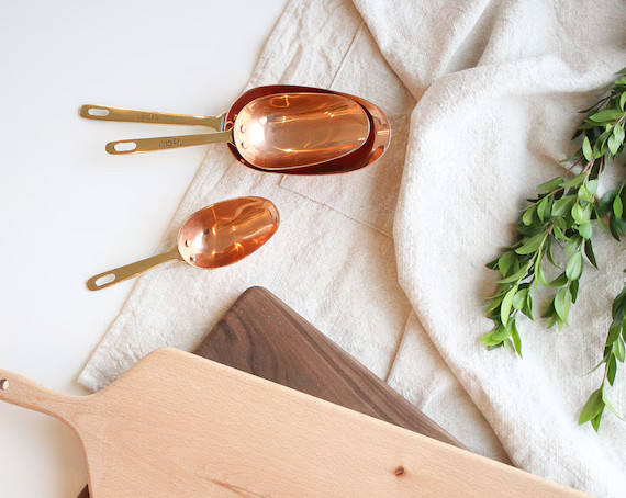 Copper Measuring Scoops Set of 3  Measuring Cups  Kitchen | Etsy | Etsy (US)