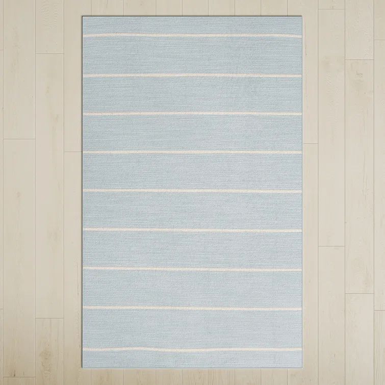 Aldine Flatweave Wool Striped Rug | Wayfair North America