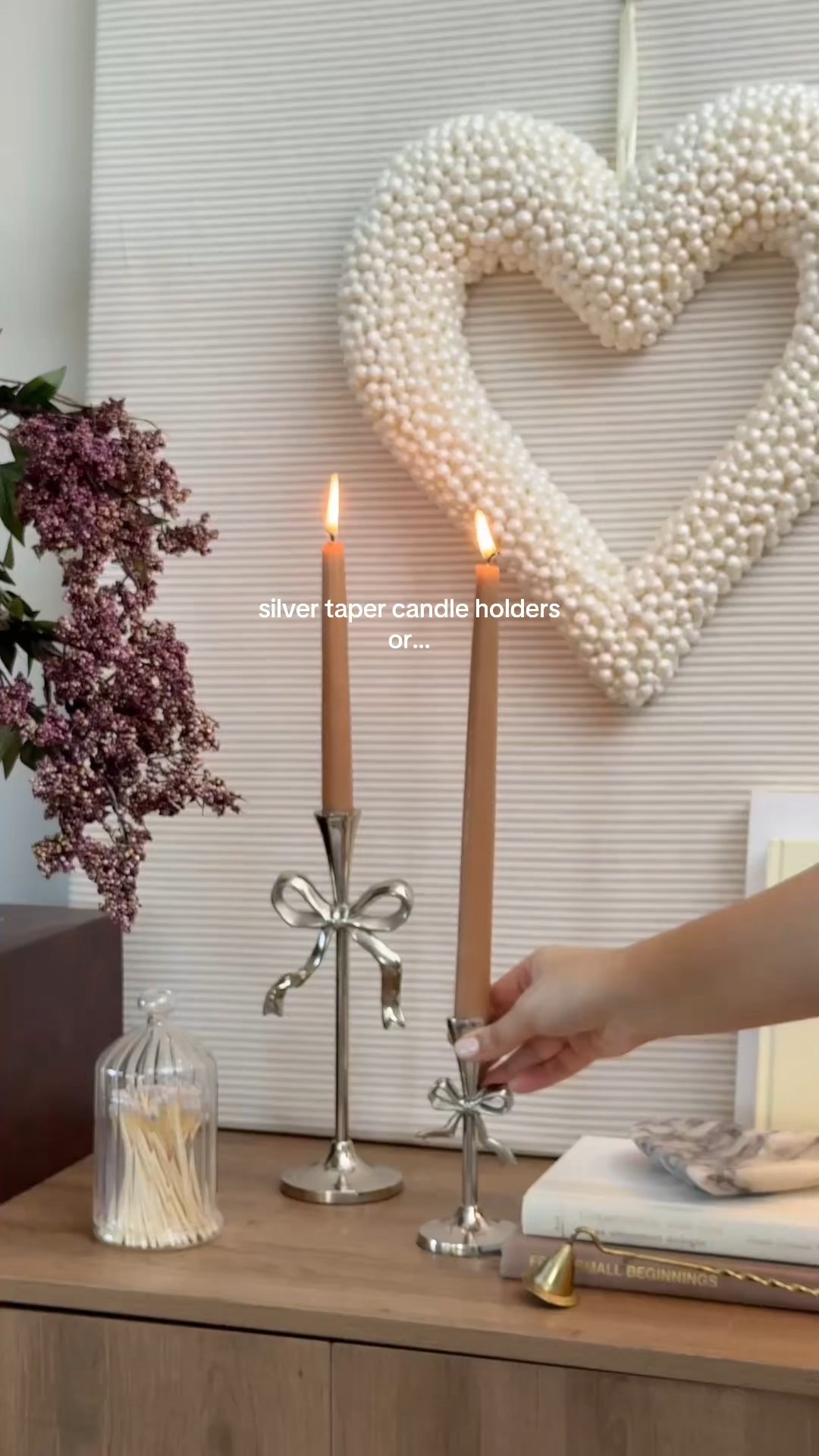 silver vs gold candle holders, which one are you? 🤭✨🕯️

silver feels crisp, classic, and a little more modern. gold feels warm, romantic, and instantly cozy.

same space, totally different vibe and honestly? both work. it just depends on the mood you want your home to give ✨

#LTKSeasonal #LTKValentine #LTKHome