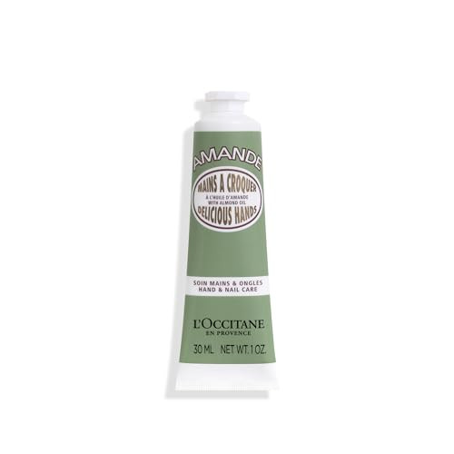 L'OCCITANE Almond Delicious Hand & Nail Cream: Soften hands & Cuticles with Irresistible Almond Scent, Moisturizing, Infused With Almond Oil, 24-hour hydration*, 1 Oz | Amazon (US)