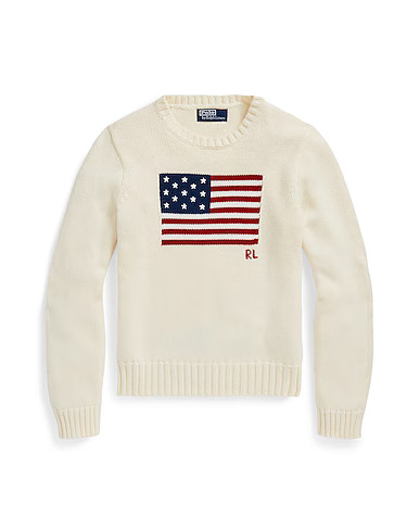 FLAG COTTON CREWNECK SWEATER | YOOX (US)