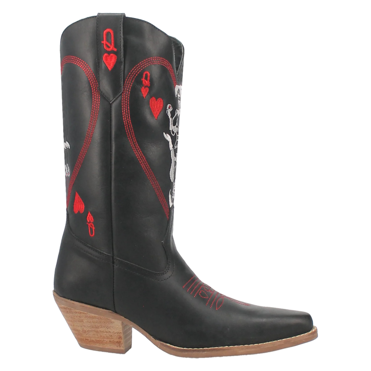 QUEEN A HEARTS LEATHER BOOT | Dingo1969