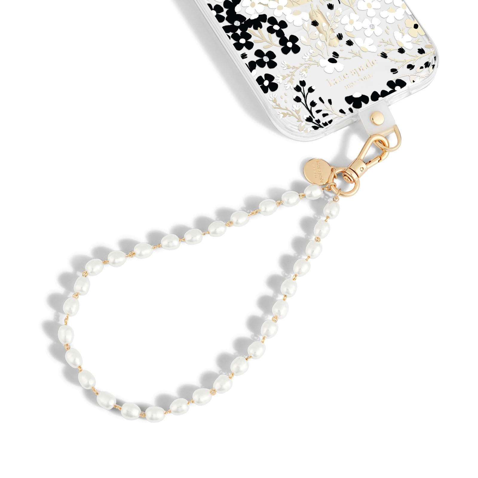 Amazon.com: kate spade new york Phone Charm Wrist Strap - Detachable Cell Phone Lanyard - Sea Pea... | Amazon (US)