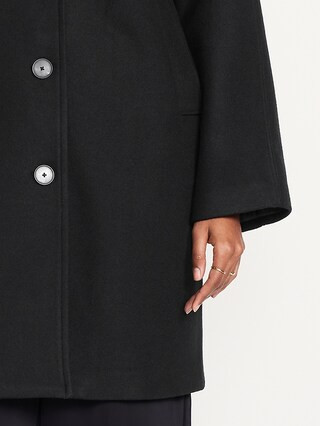 Relaxed Button-Front Mac Coat | Old Navy (US)