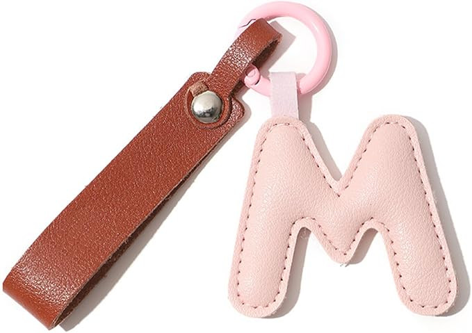 Initial Keychain Bag Charms Leather Purse Charms for Women Bag Charm Accessories Keychains Gifts ... | Amazon (US)