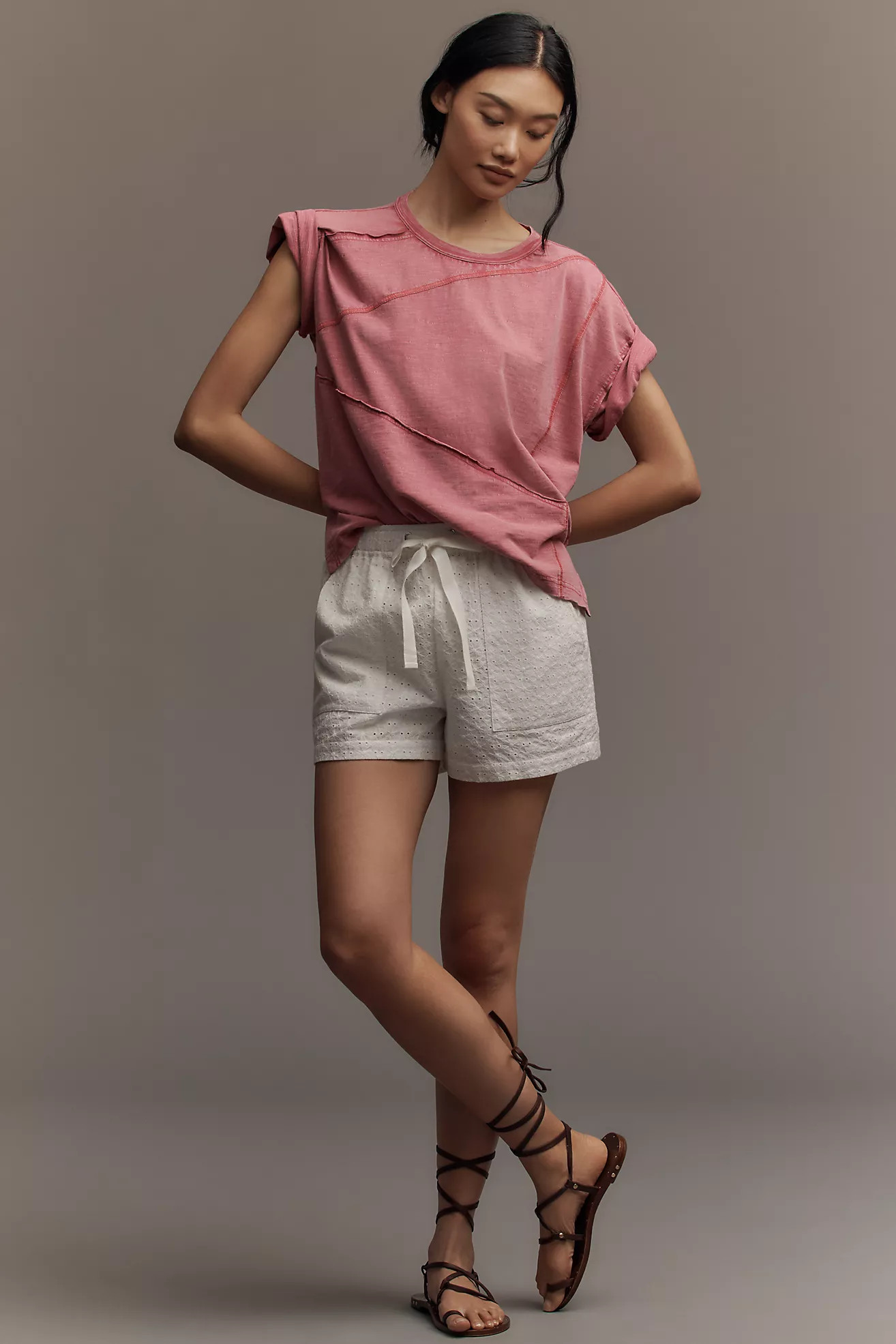 Pilcro Spliced Easy Tee | Anthropologie (US)