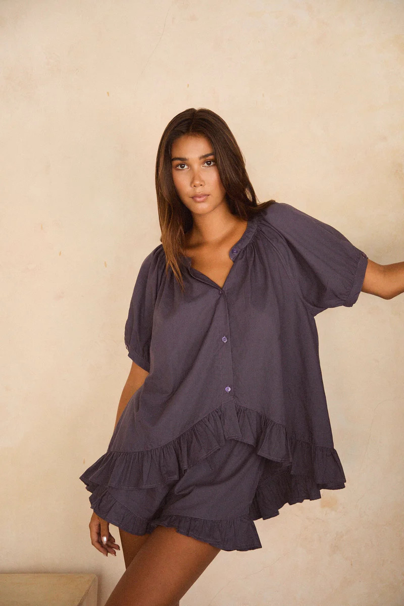 Sophie Sleep Set - Cotton Modal - Midnight Blue | Piyama US