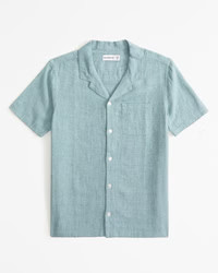 boys resort short-sleeve linen-blend shirt | boys new arrivals | Abercrombie.com | Abercrombie & Fitch (US)
