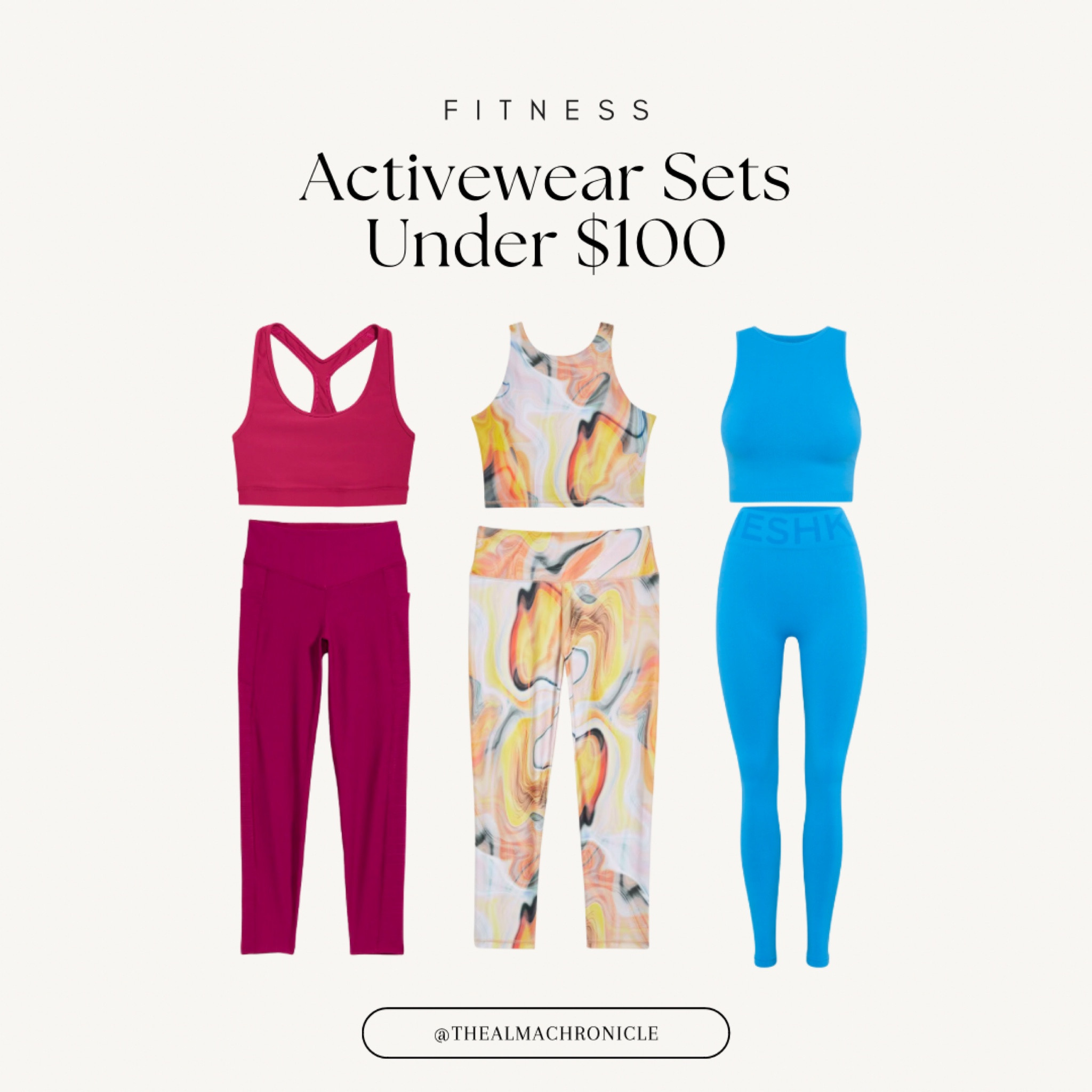 Bright and colourful activewear sets to add to your spring wardrobe! 

#LTKfit #LTKsalealert #LTKSeasonal
