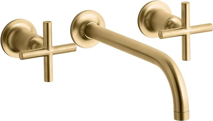 Kohler K-T14414-3-2MB Purist Bathroom Sink Faucet, Vibrant Brushed Moderne Brass | Amazon (US)