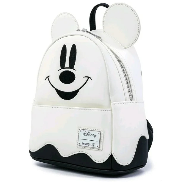 Disney Loungefly Halloween Ghost Mickey Mouse Glow In The Dark Mini Backpack | Walmart (US)