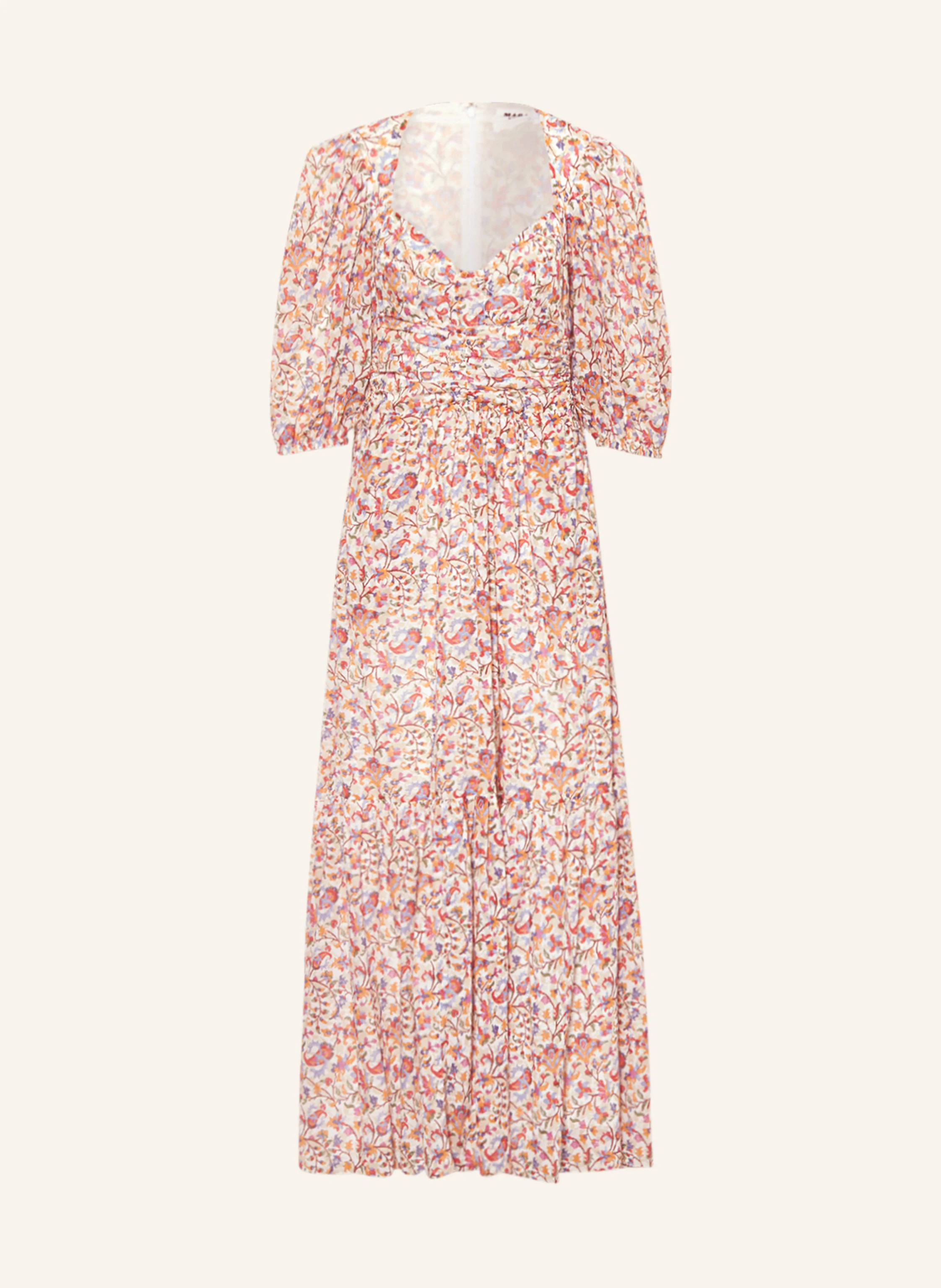 MARANT ÉTOILE Kleid LEONIZA in creme/ rot/ orange | Breuninger (DACH)