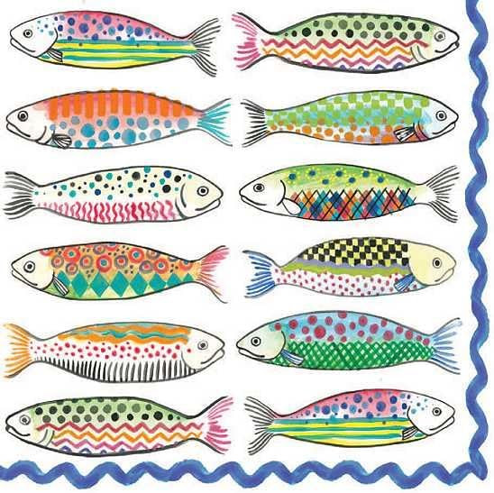 MACKENZIE-CHILDS Pack of 20 Cocktail Paper Napkins, Stylish Paper Napkins for Parties and More, G... | Amazon (US)