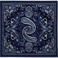 Dark Blue Paisley Bandana | Handkerchief Scarf Original Design Vintage | Etsy (US)
