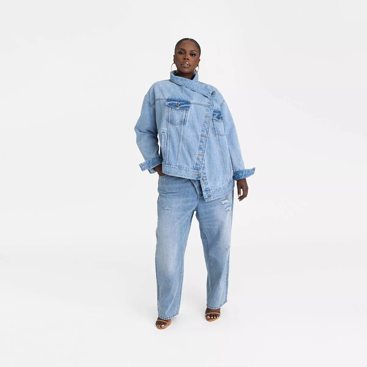 KBB by KAHLANA Women's 'The Denim Jacket' - Light Wash | Target