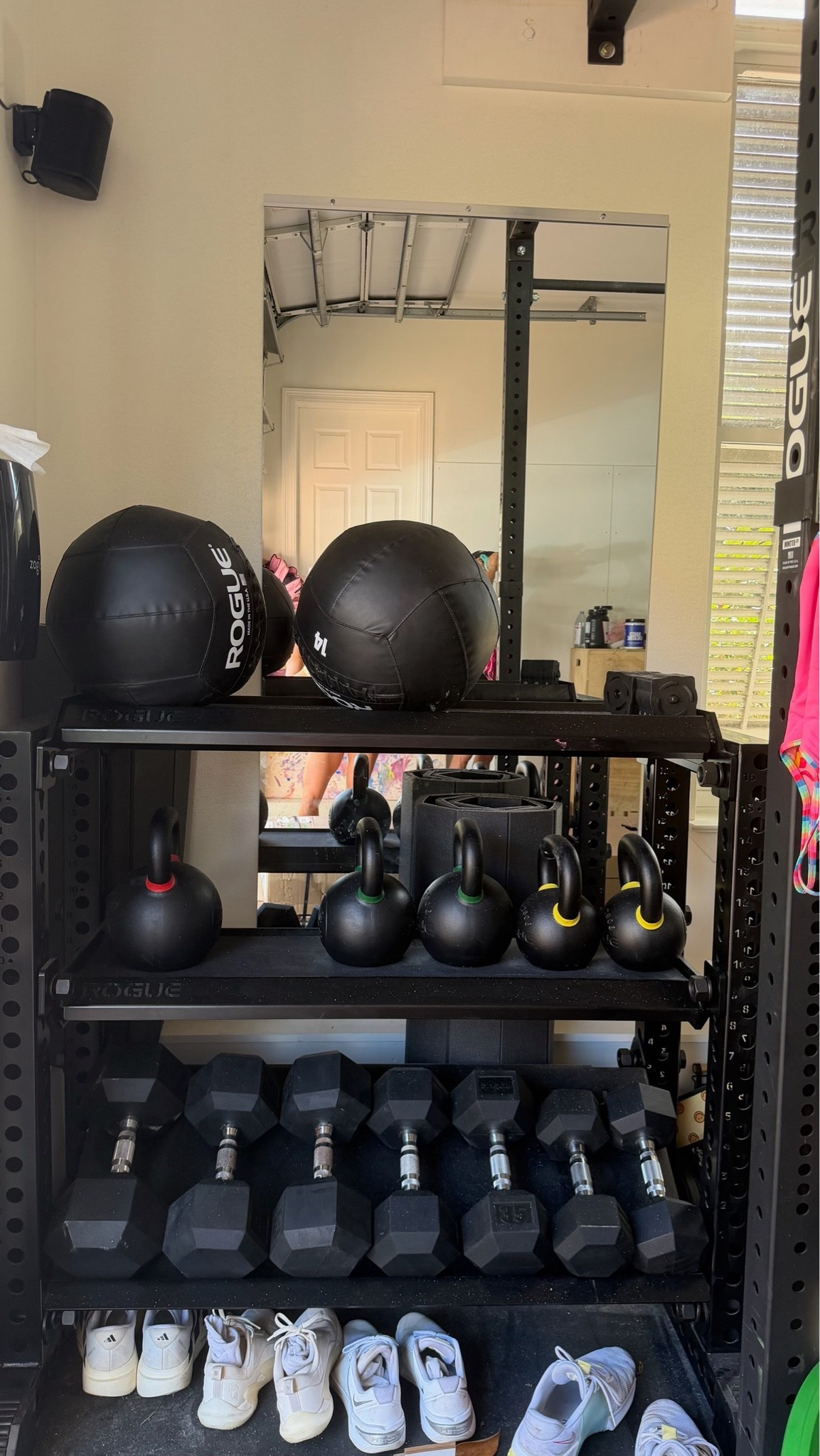 Our gym set up! Our is Rogue- I found similar on Amazon 💛

#LTKSeasonal #LTKfitnessgoals #LTKdayinmylife
