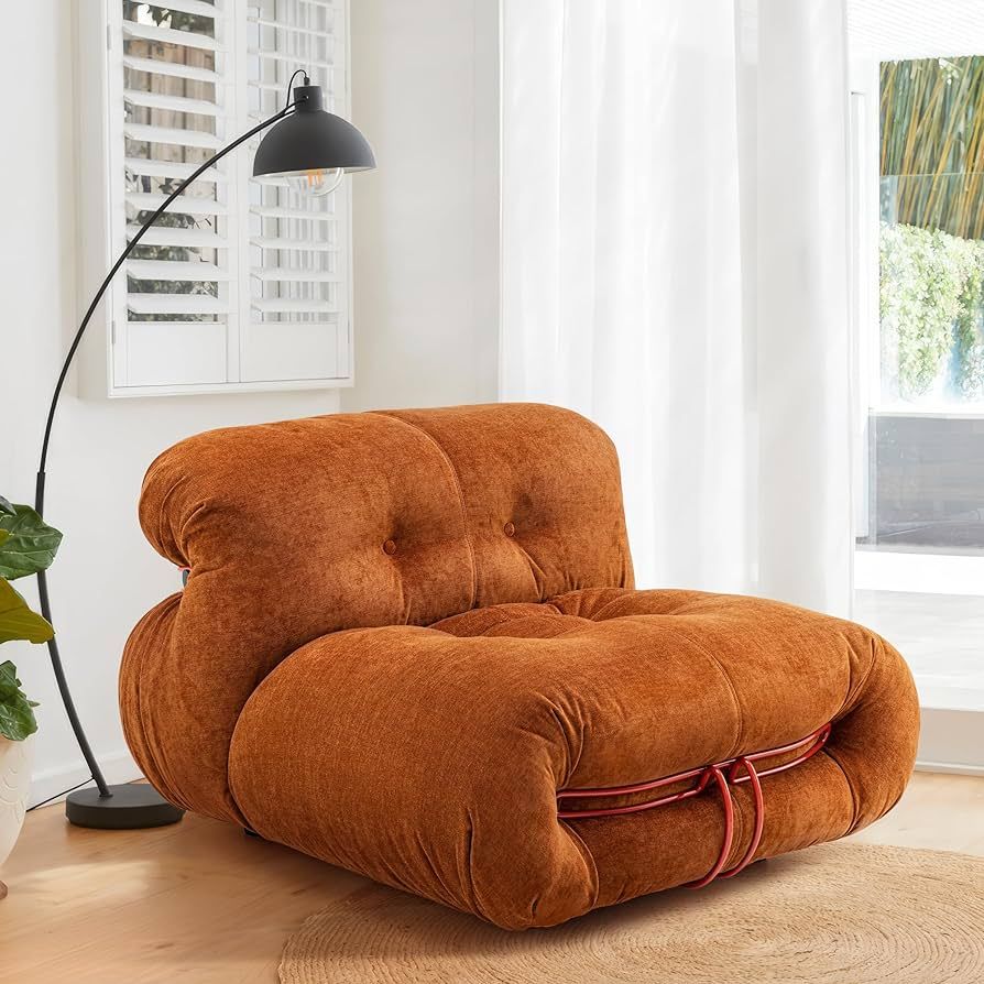 Rimdoc Mid Century Modern Couch, Metal Brace Design Sofa, Mid Century Modern Lounge Chair with Ge... | Amazon (US)