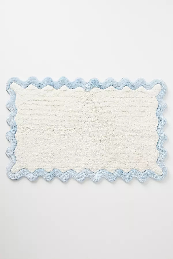 by Anthropologie Scalloped Cotton Bath Mat | Anthropologie (US)