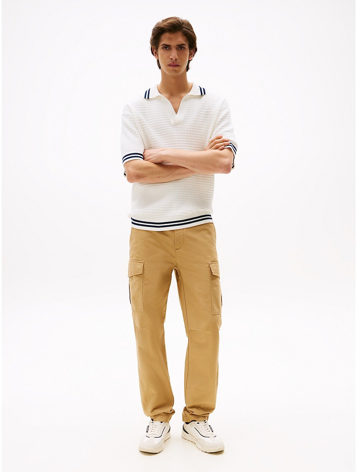 Tommy Hilfiger Men's Lightweight Peached Cargo Pant - Beige - 36W x 30L | Tommy Hilfiger (US)