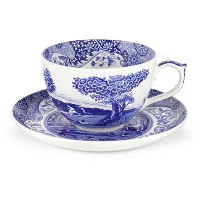 Spode Blue Italian Jumbo Cup & Saucer | Birch Lane