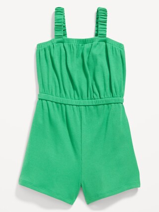 Sleeveless Rib-Knit Romper for Toddler Girls | Old Navy (US)