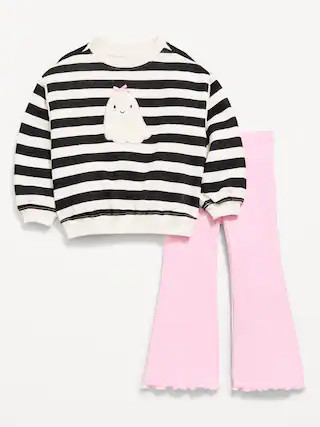 Graphic Sweatshirt and Flared Legging Set for Toddler Girls | Old Navy (US)