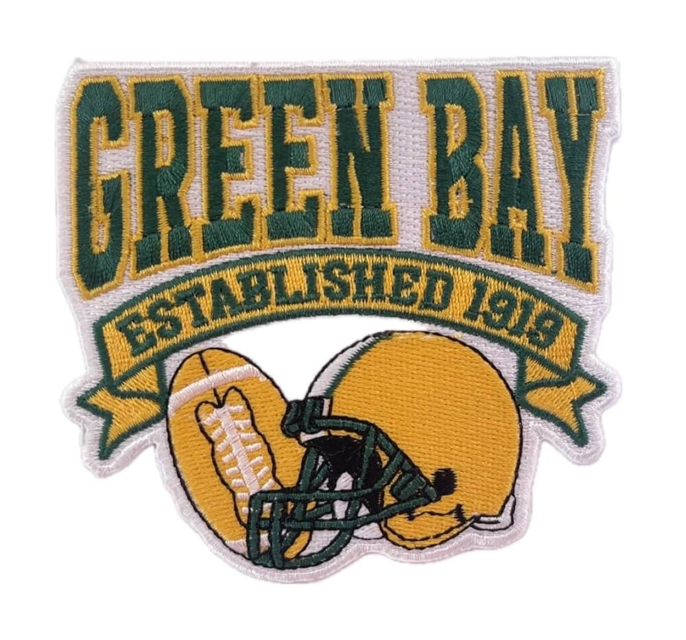 Green Bay Iron On Patches for Clothing Saw On/Iron On Embroidered Patch Applique for Jeans, Hats,... | Amazon (US)