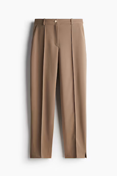 H & M - Tapered Dress Pants - Beige | H&M (US + CA)