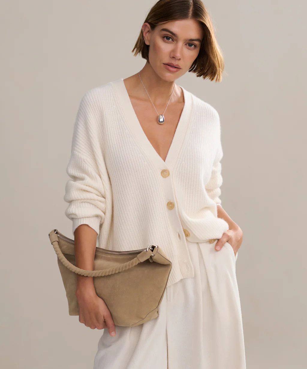 Cropped Cashmere Cocoon Cardigan | Jenni Kayne