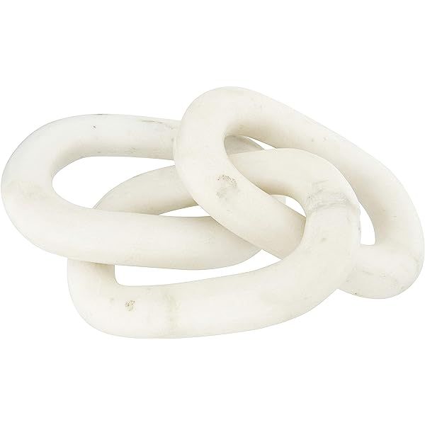 Bloomingville Marble Chain Décor, White Decor | Amazon (US)