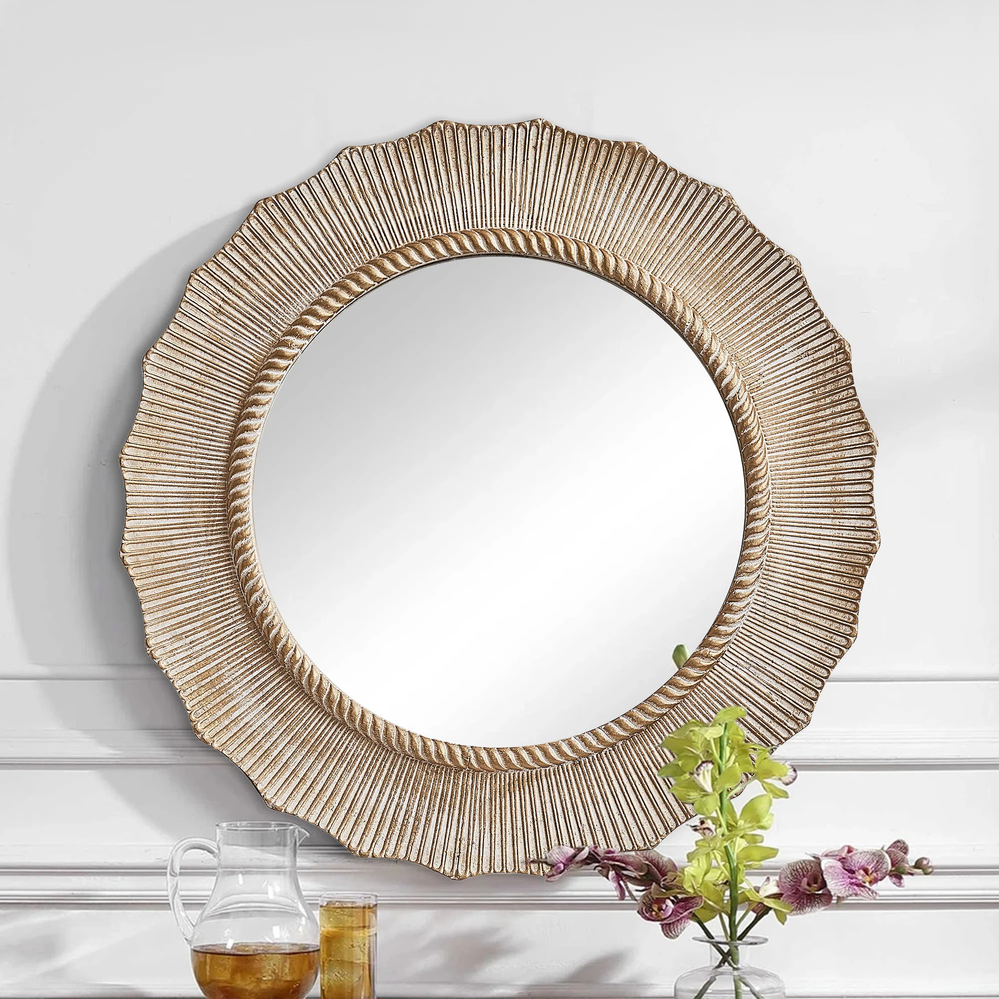 Dayse Wood Wall Mirror | Wayfair North America