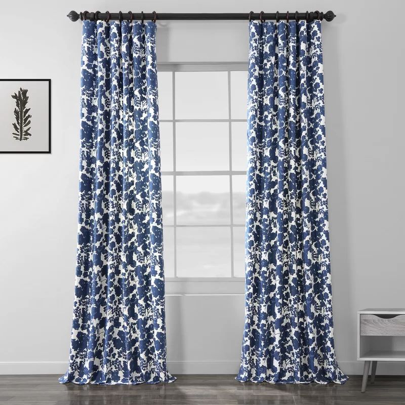 Tikal Printed Cotton Curtains for Bedroom Room Darkening Curtains for Living Room Large Window Si... | Wayfair North America