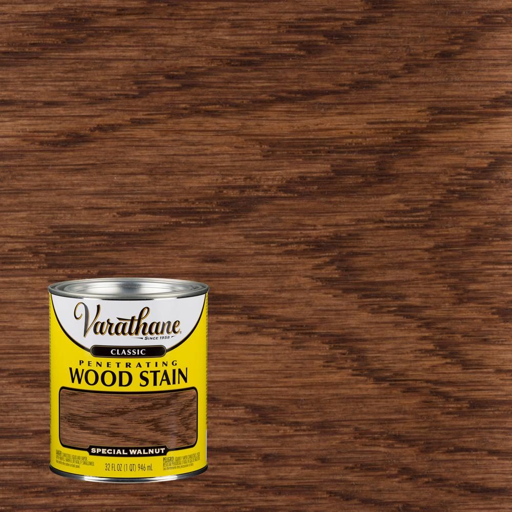 1 qt. Special Walnut Classic Wood Interior Stain | The Home Depot
