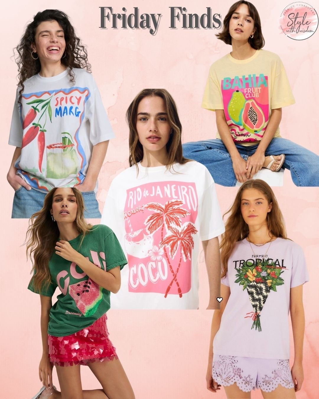 This weeks Friday finds are some fun uplifting graphic tees! Prices range from £8 to £80, which one stands out to you!

Summer style
Graphic tees
Airport style

#LTKsummer #LTKstyletip #LTKplussize