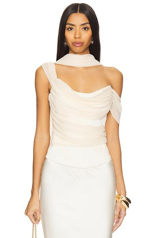 LPA Adara Corset Top in Ivory from Revolve.com | Revolve Clothing (Global)