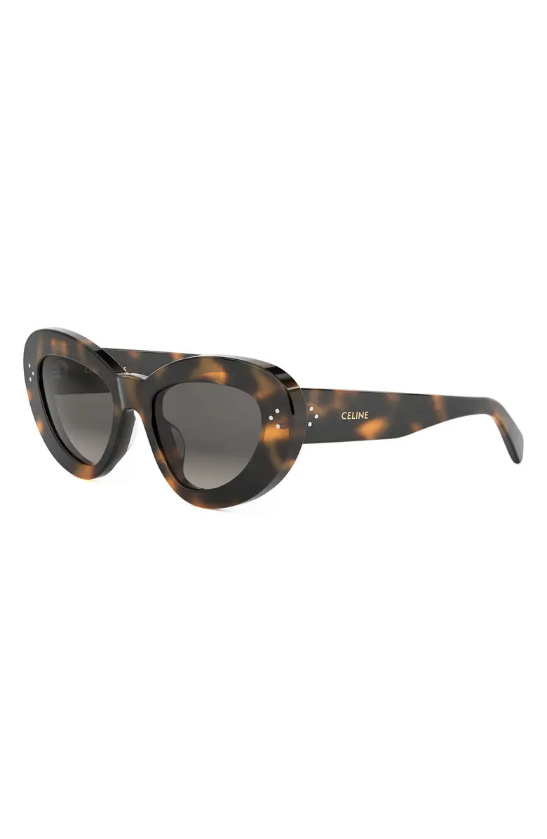 CELINE Bold 3 Dots 52mm Cat Eye Sunglasses | Nordstrom | Nordstrom