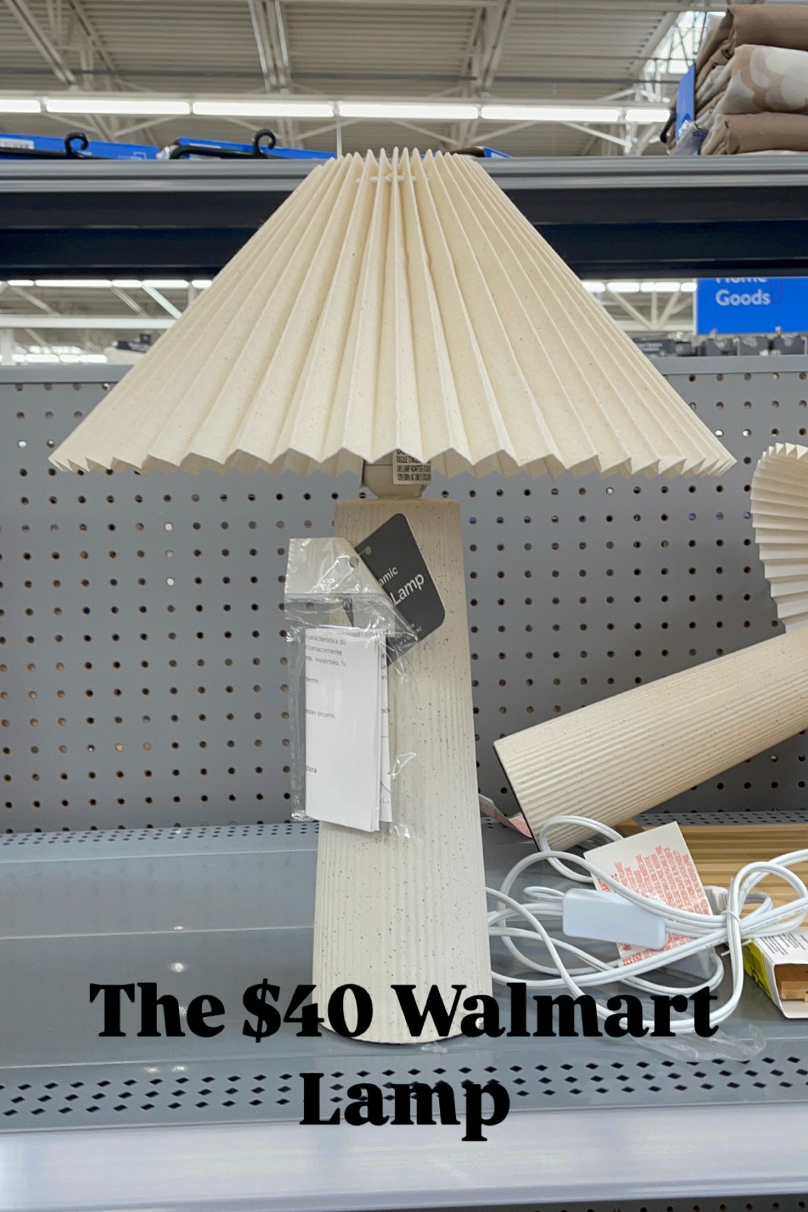 This pleated ceramic cream lamp
is from Walmart! I can already see the moody vibes this would set in any home! 

Textured lamp, ivory lamp, pleated lamp, earthy lamp, neutral home decor, transitional home 
Home Decor Collection 18"in Ribbed Ceramic Table Lamp with Ivory Pleated Shade

#LTKStyleTip #LTKSaleAlert #LTKHome