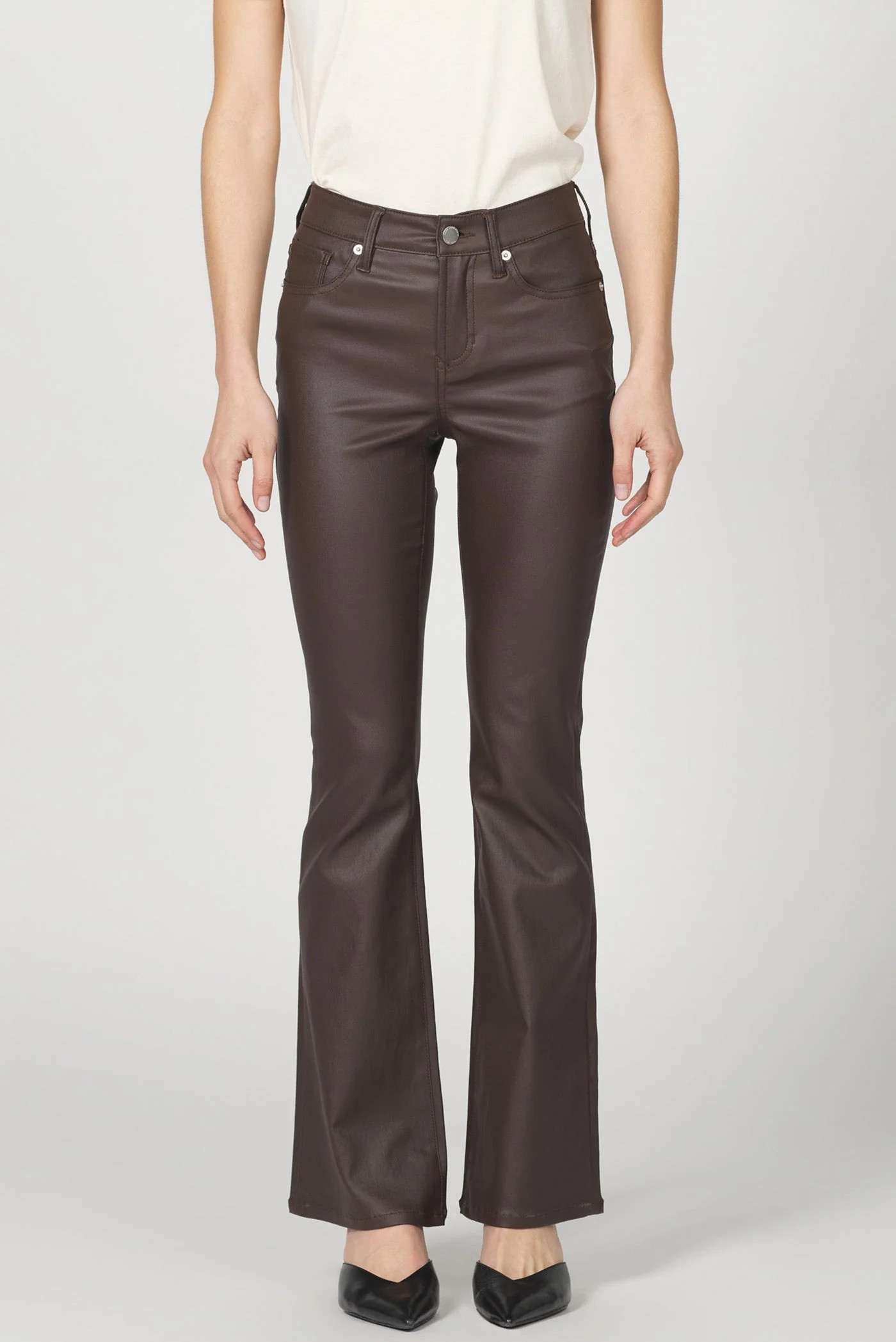 JAXTYN BOOTCUT PANT CAPPUCCINO COATED | Dear John Denim