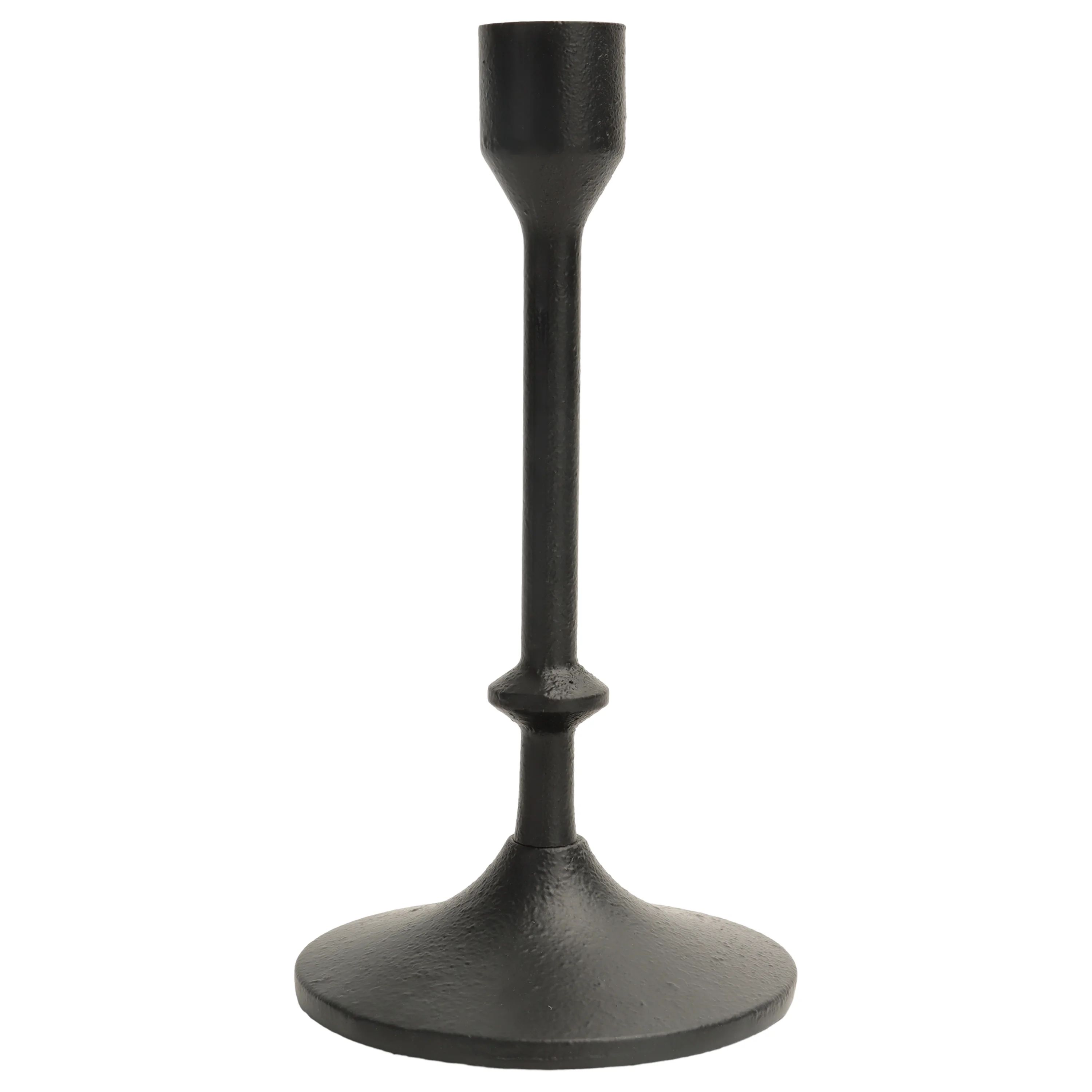 Better Homes & Garden Tabletop 7.8" Black Cast Iron Taper Candle Holder, Large | Walmart (US)