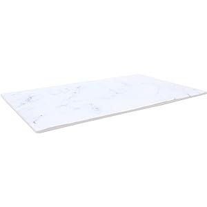 Rectangular Display Tray, Melamine, White Marble, 12.75 x 6.875" | Amazon (US)