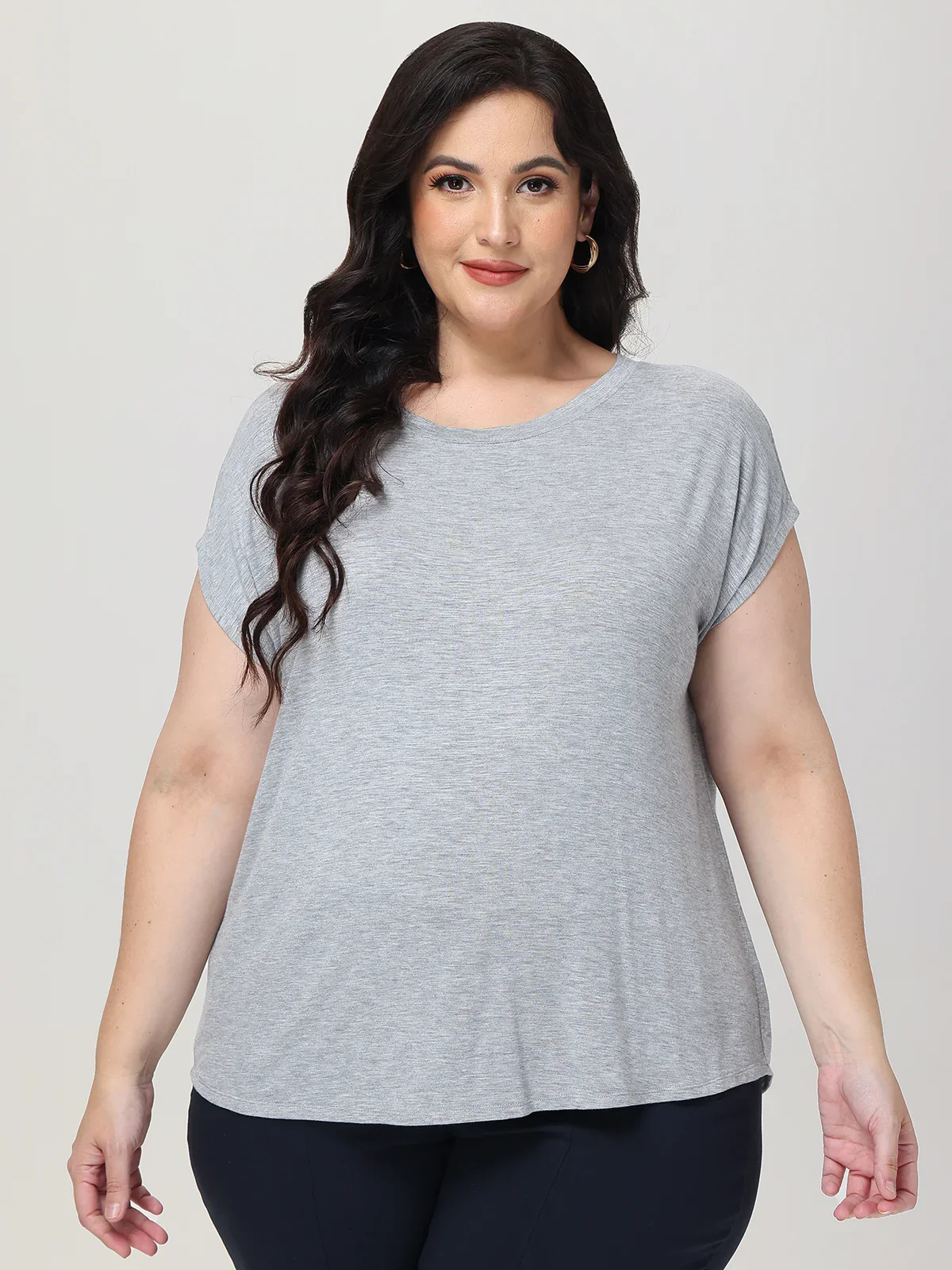 89th & Madison PLUS Dolman Sleeve Crewneck Tee | 89th + Madison