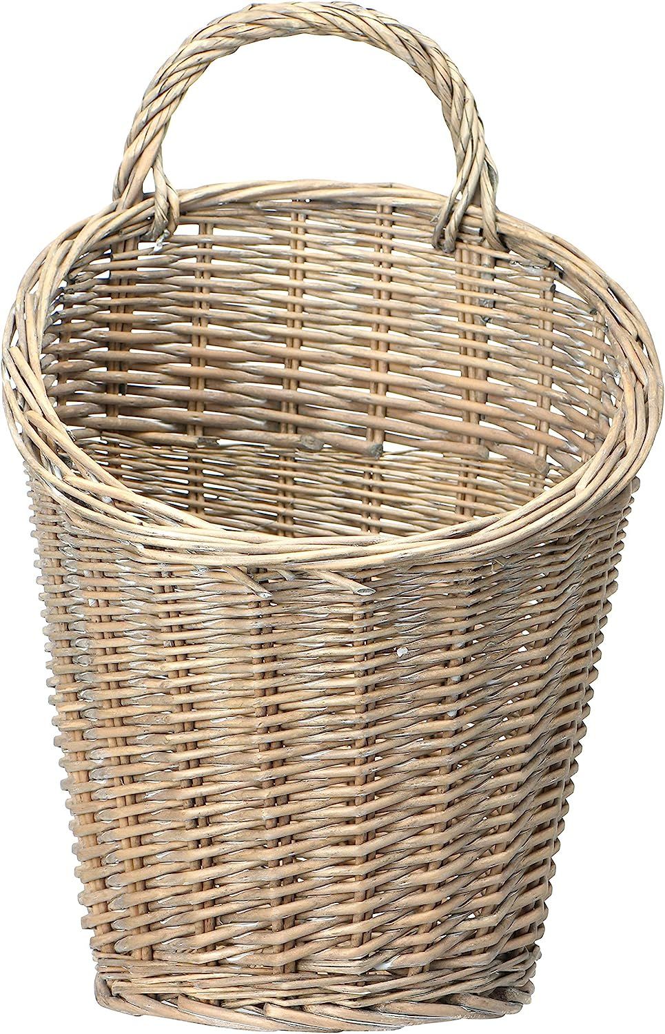 Creative Co-Op Rattan Wall Handle, Hangs or Sits Baskets, Natural | Amazon (US)