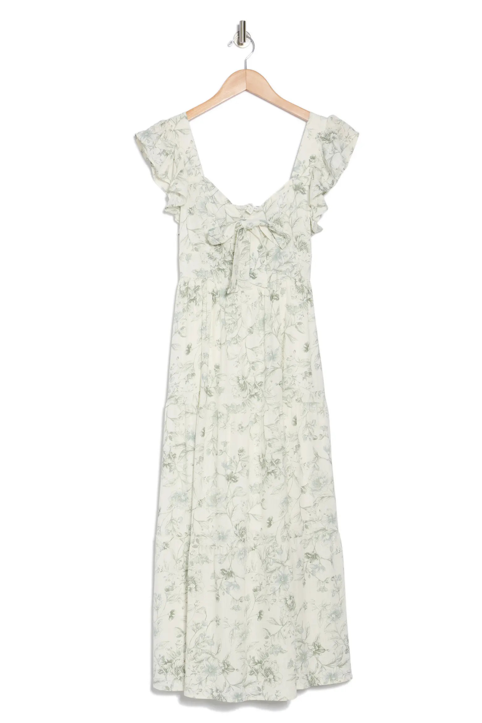 Smocked Bow Detail Midi Dress (Women) | Nordstromrack | Nordstrom Rack