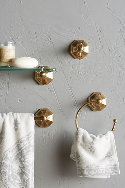 Brass Circlet Towel Bar | Anthropologie (US)