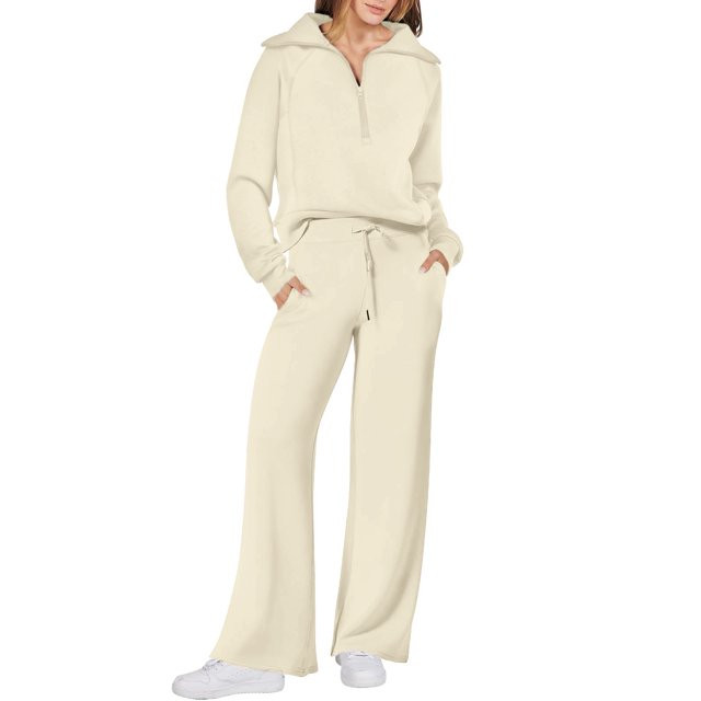 UVN Outfit Sets for Women 2 Piece Sets Winter Casual Tracksuit Long Sleeve Lounge Set Outfits wit... | Walmart (US)