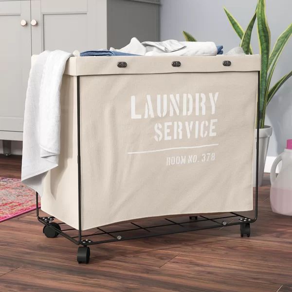Lanham Army Laundry Hamper on Wheel | Wayfair North America