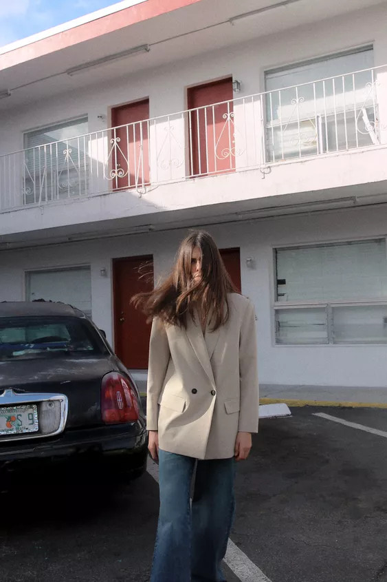 OVERSIZE DOUBLE-BREASTED BLAZER | Zara UK